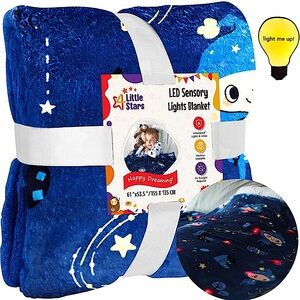 *NWT* LED Light Blanket 61x53”